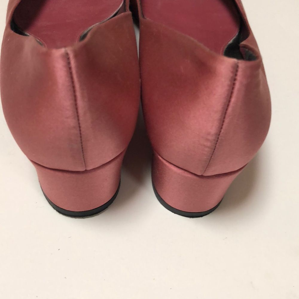 Vintage Gucci Pink Rose Satin Ballerina size 7B - Picture 5 of 8